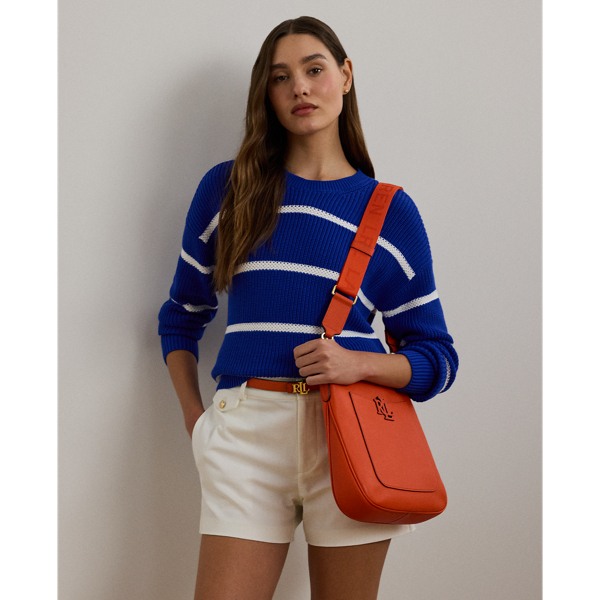 Grand sac à bandoulière Cameryn en cuir - Lauren - Modalova