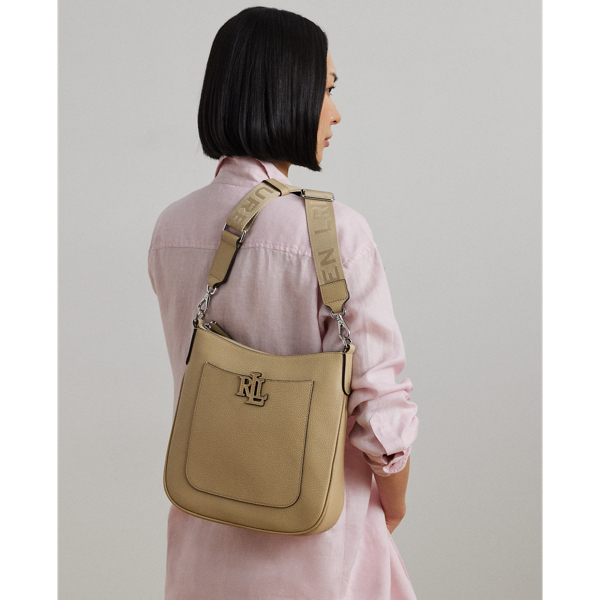 Grand sac à bandoulière Cameryn en cuir - Lauren - Modalova