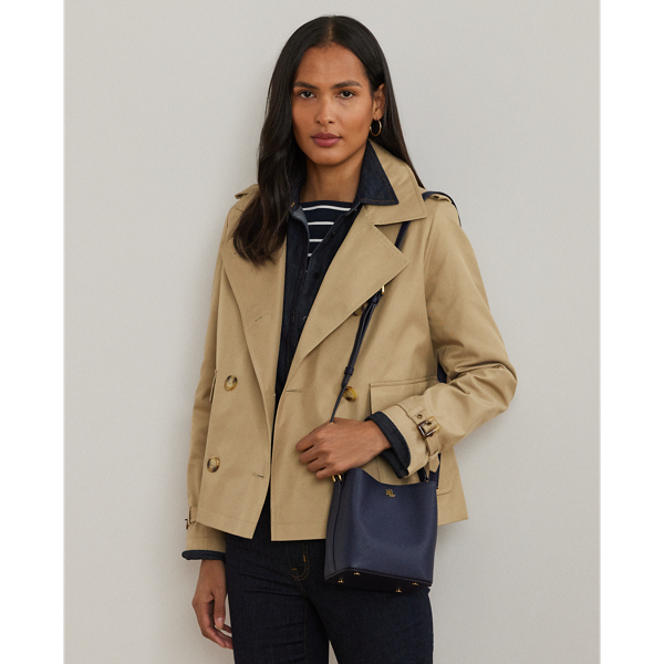 Ralph Lauren Crosshatch Small Reese Bucket Bag