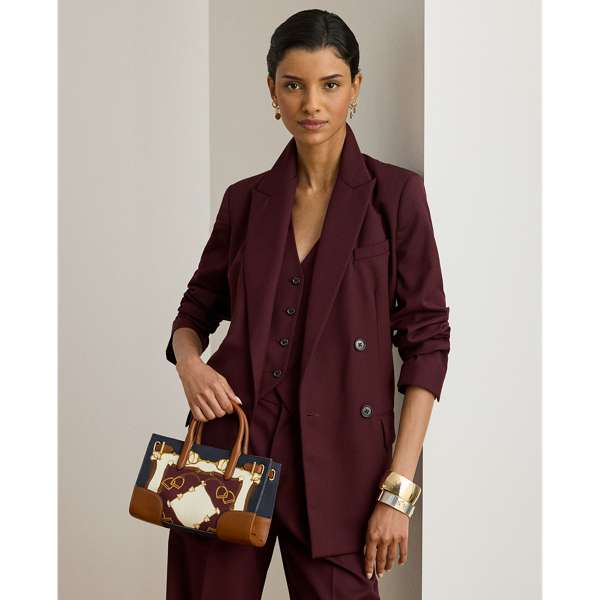 Ralph Lauren Belting-print Small Devyn Tote Bag