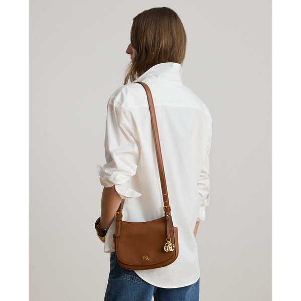 Medium Leather Marcy Crossbody Bag