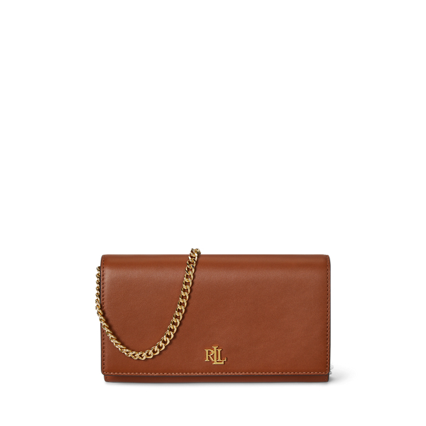 Ralph Lauren Leather Medium Adair Ii Crossbody In Brown