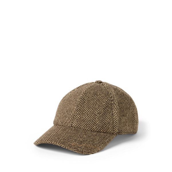 Ralph Lauren Herringbone Tweed Ball Cap In Multi