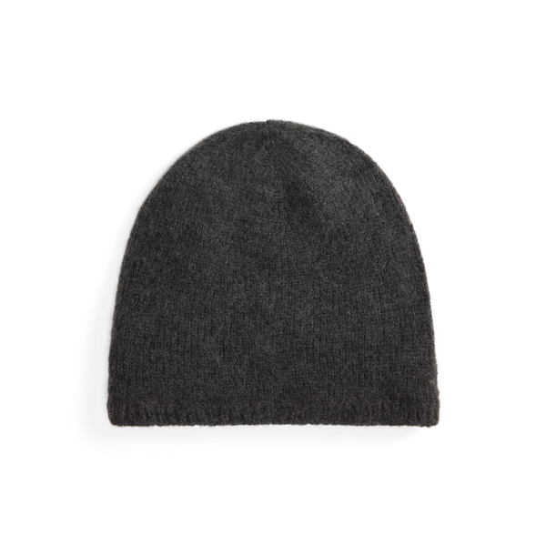 Ralph Lauren Cashmere-blend Jersey Hat In Gray