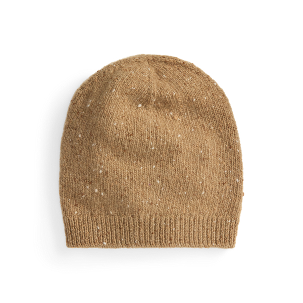 Ralph Lauren Cashmere-blend Donegal Hat In Brown
