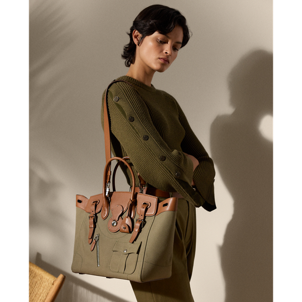 Sac Soft Ricky 33 toile et vachette - Collection - Modalova