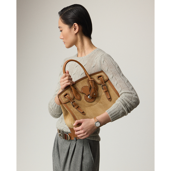 Ralph Lauren Soft Ricky 33 Calf-suede Bag