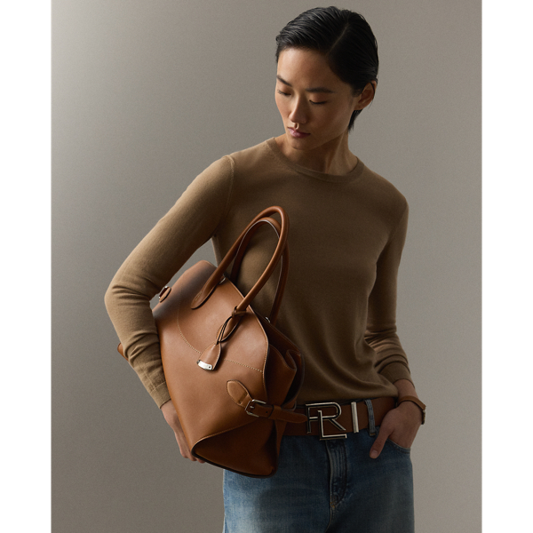 Ralph Lauren The Ralph Calfskin Satchel