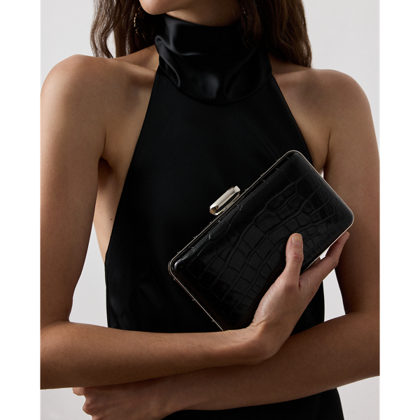 Ralph Lauren Evening Clutch In Black