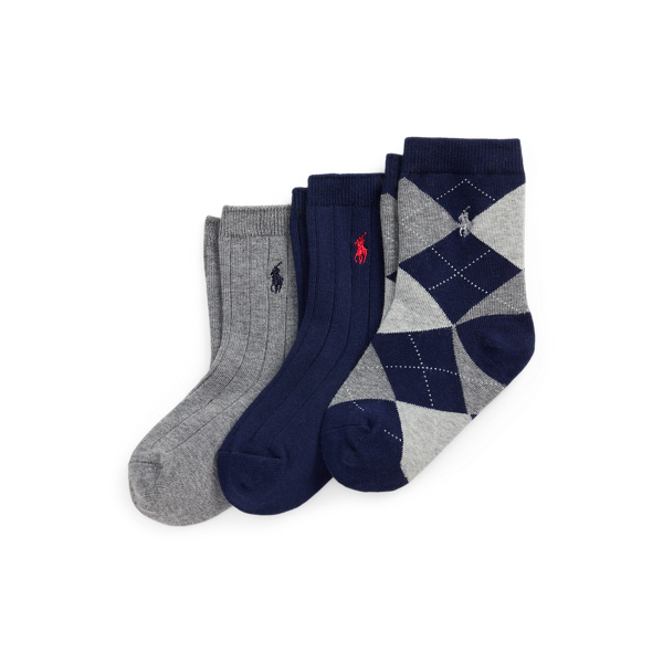 Polo Ralph Lauren Ralph Lauren Argyle Crew Sock 3-pack