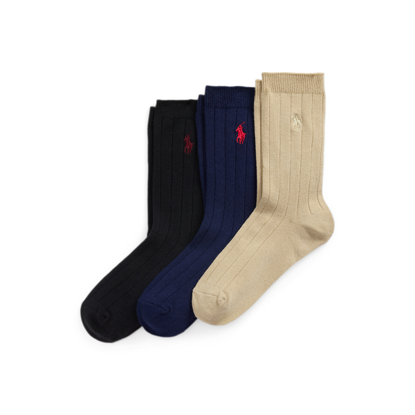 Polo Ralph Lauren Ralph Lauren Ribbed Crew Sock 3-pack