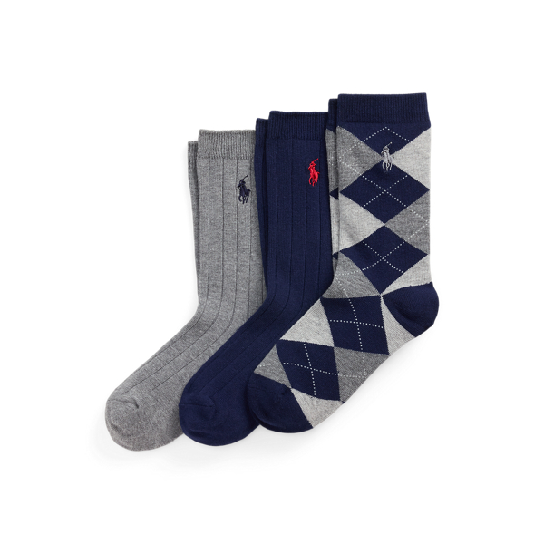 Polo Ralph Lauren Ralph Lauren Argyle Crew Sock 3-pack