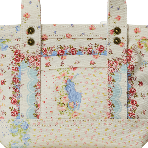 フローラル Big Pony コットン キャンバス ミニ トート | ラルフ