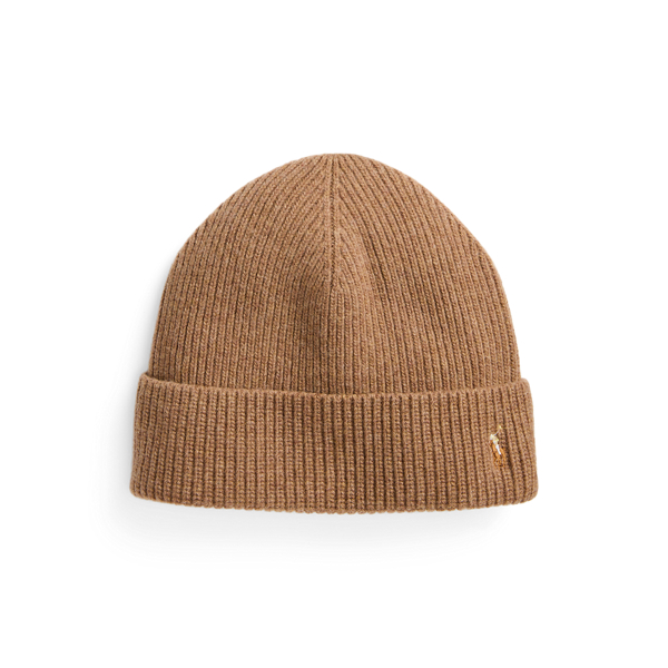 Polo Ralph Lauren Signature Pony Wool-blend Beanie In Polo Black