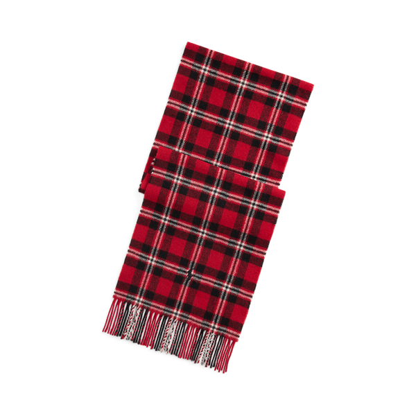 Sciarpa Scozzese in Lana con Frange - Ralph Lauren