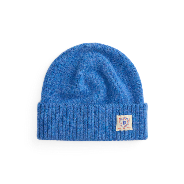 Ralph Lauren Brushed Wool Beanie In Blue