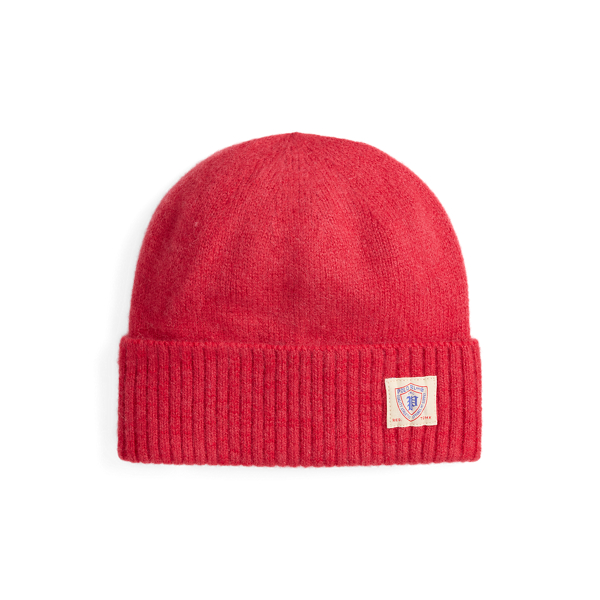 Ralph Lauren Brushed Wool Beanie In Blue
