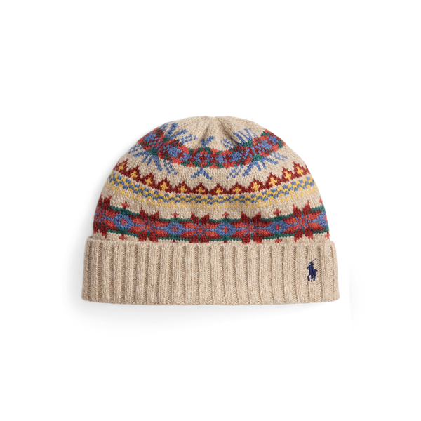 Ralph Lauren Fair Isle Wool-blend Beanie In Multi