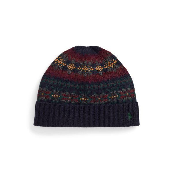 Ralph Lauren Fair Isle Wool-blend Beanie In Multi
