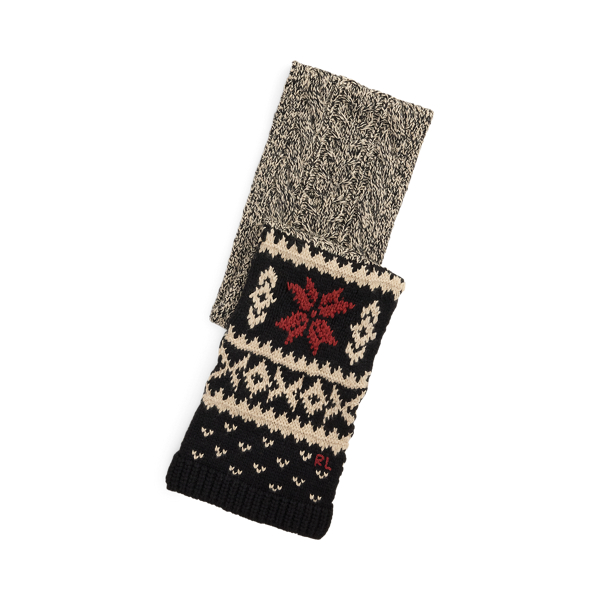 Ralph Lauren Snowflake Marled Wool-blend Scarf