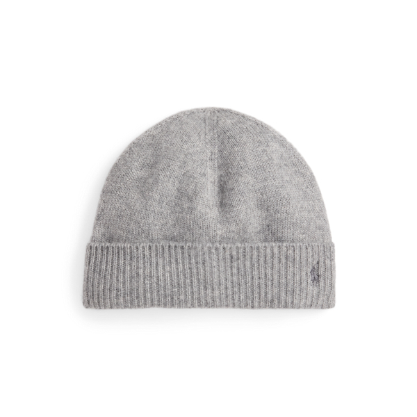 Ralph Lauren Wool-cashmere Beanie In Gray