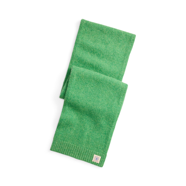 Ralph Lauren Brushed Wool Scarf In Green