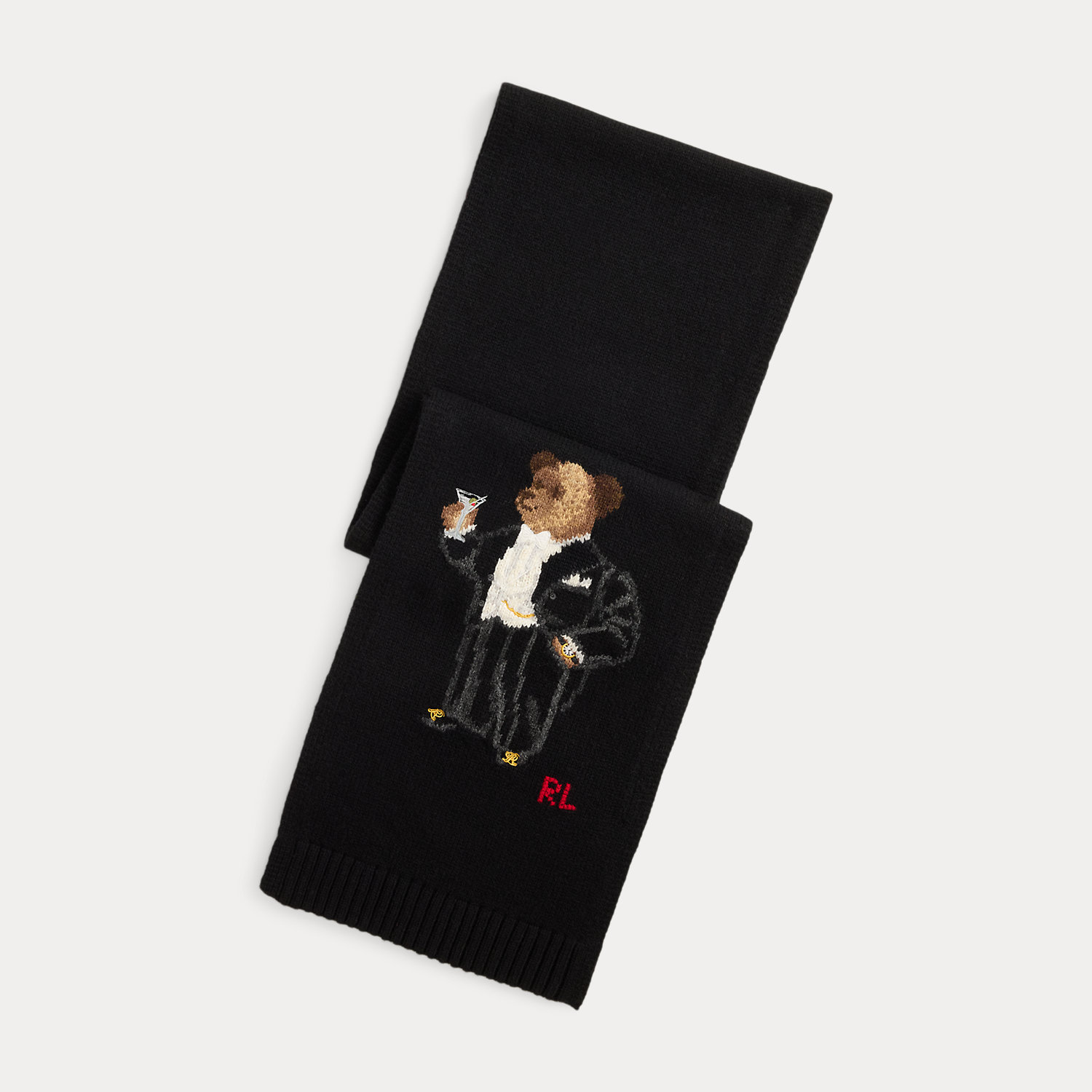 Polo Ralph Lauren Martini Bear Wool Scarf