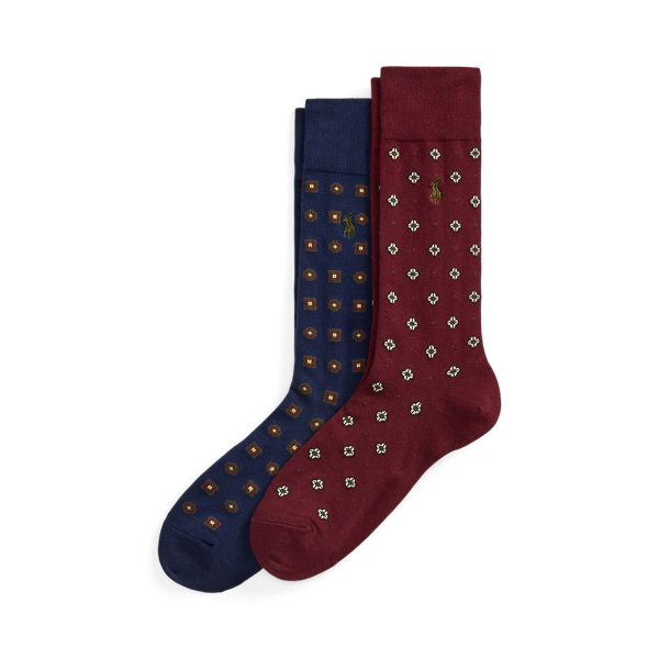 Foulard-Motif Trouser Sock 2-Pack