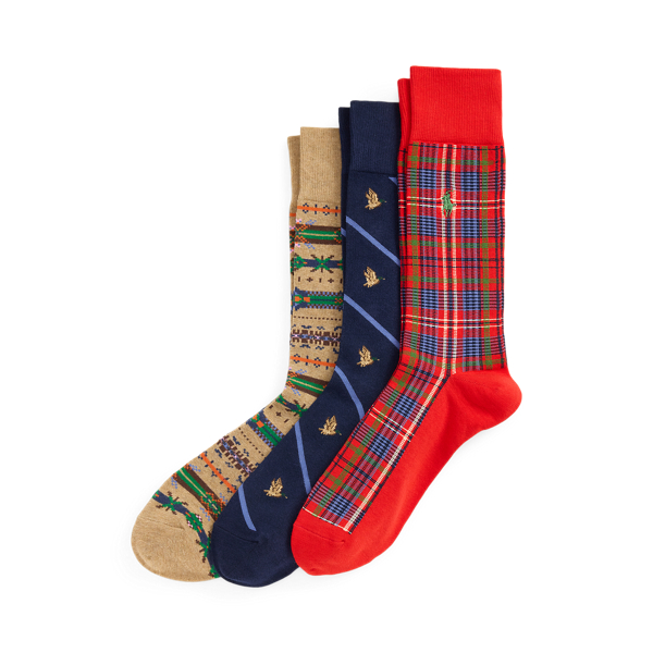 Patterned Trouser Sock 3-Pack