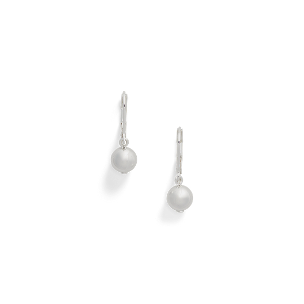 Pendants d'oreilles perlés argentés - Lauren - Modalova