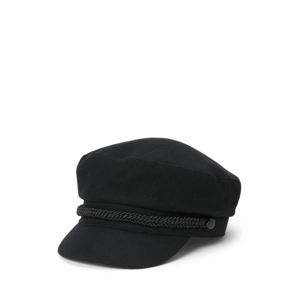 Ralph Lauren Wool-blend Fisherman Cap In Black