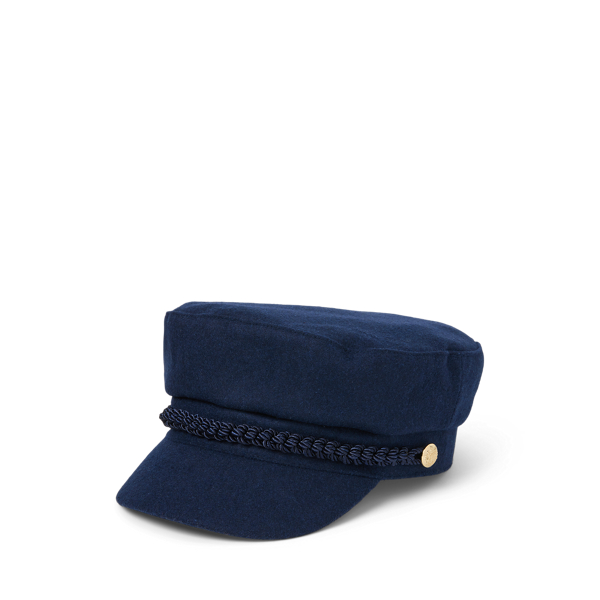 Ralph Lauren Wool-blend Fisherman Cap In Navy