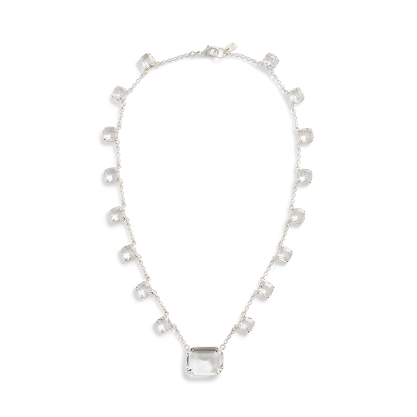 Collier pendentif plaqué argent pierres - Lauren - Modalova