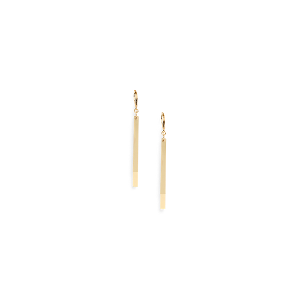Boucles d'oreille en laiton plaqué or - Lauren - Modalova