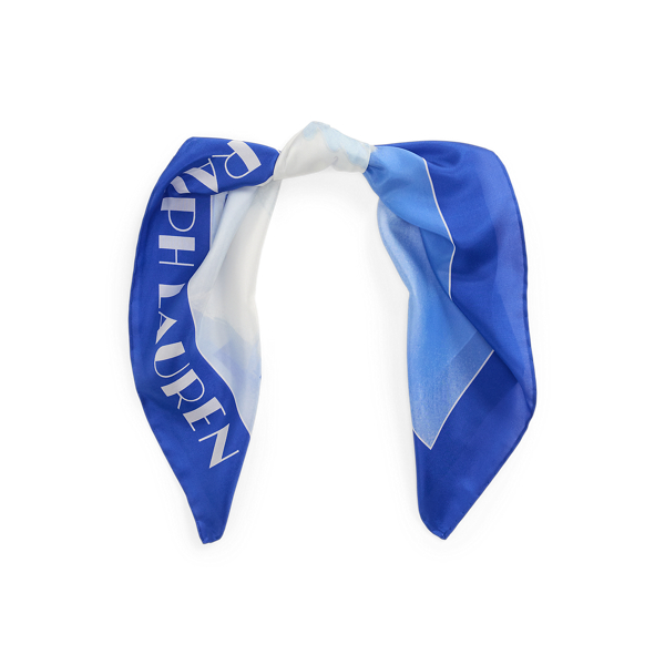 Ralph Lauren Landscape-print Silk Square Scarf