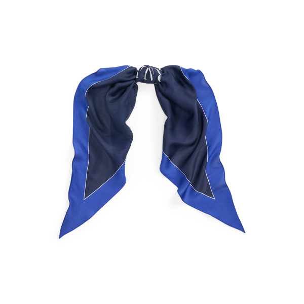 Foulard losange en modal et soie - Lauren - Modalova