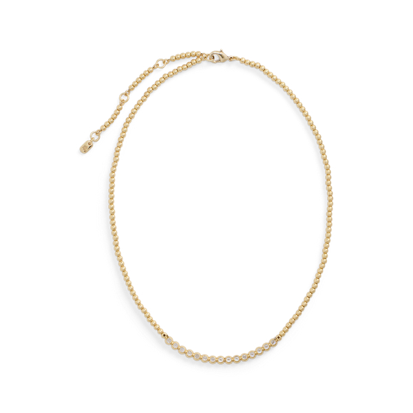 Collier plaqué or oxydes de zirconium - Lauren - Modalova
