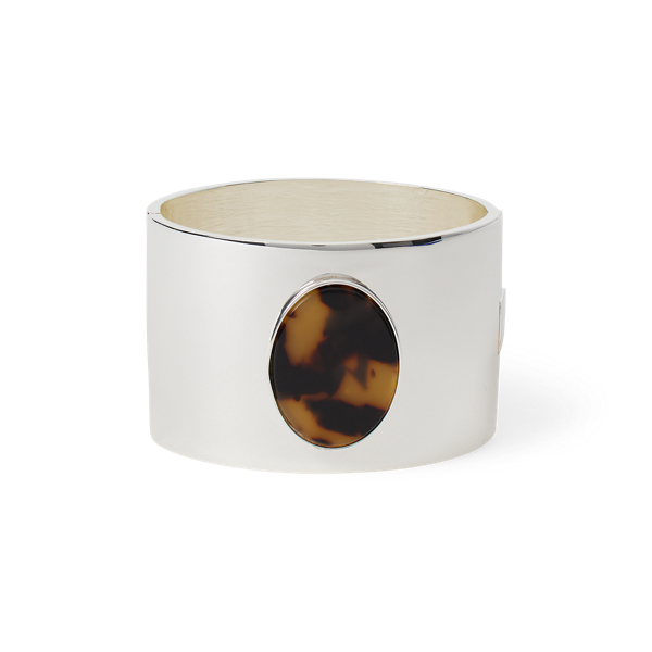 Bracelet plaqué argent à motif écaille - Lauren - Modalova