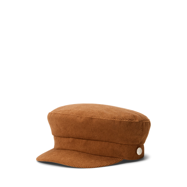 Ralph Lauren Button-trim Corduroy Cap