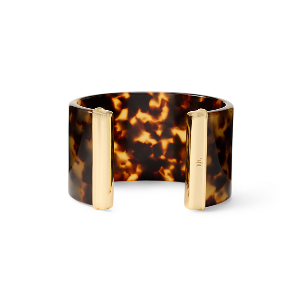 Gold-Plated Tortoiseshell Cuff Bracelet - Lauren - Modalova