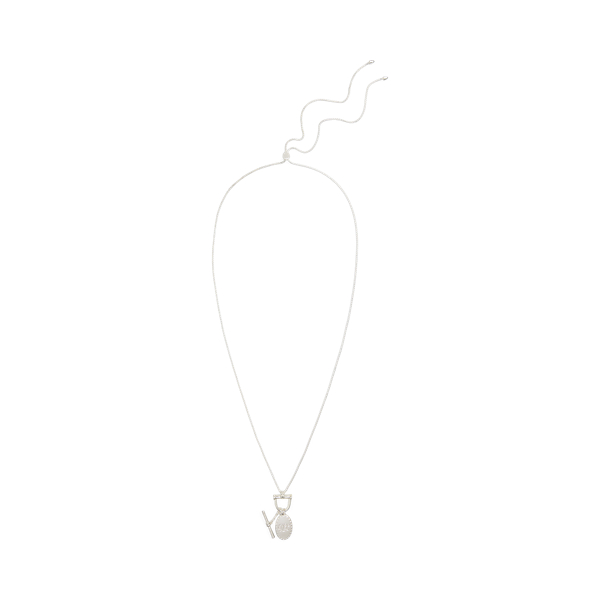 Ralph Lauren Silver-plated Stirrup Pendant Necklace In Gold