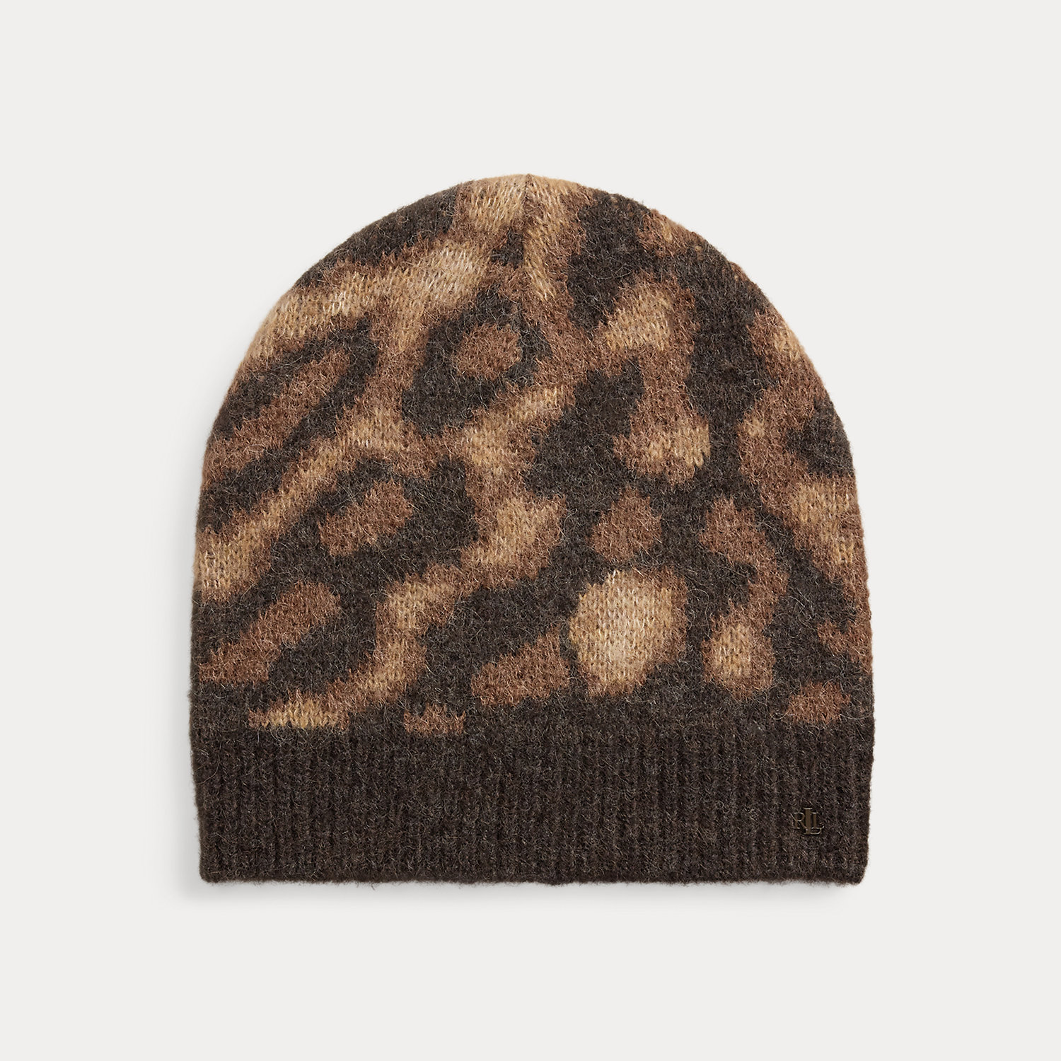 Ocelot-Motif Knit Beanie