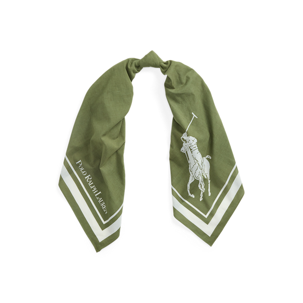 Polo ベア シルクコットン スカーフ （バンダナ・スカーフ