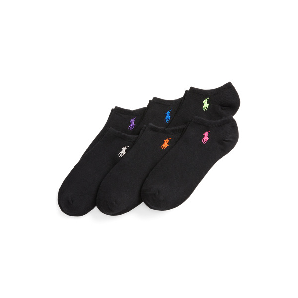 Polo Ralph Lauren Classic Ankle Sock 6-pack In Black Assorted