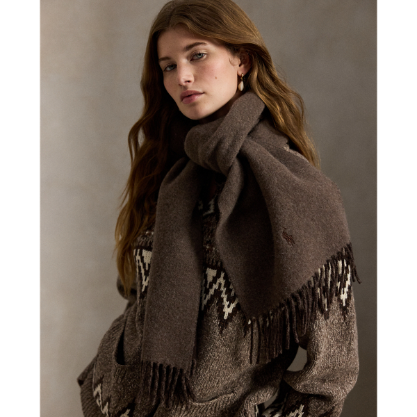 Sciarpa in Lana con Frange Ralph Lauren - Eleganza Italiana