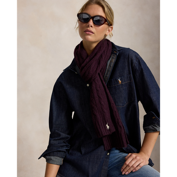 Sciarpa in Lana e Cashmere a Trecce - Ralph Lauren