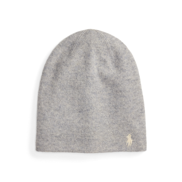 Ralph Lauren Cashmere Beanie In Gray
