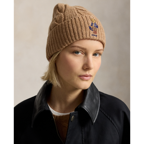Polo Bear Cable Wool-Blend Beanie