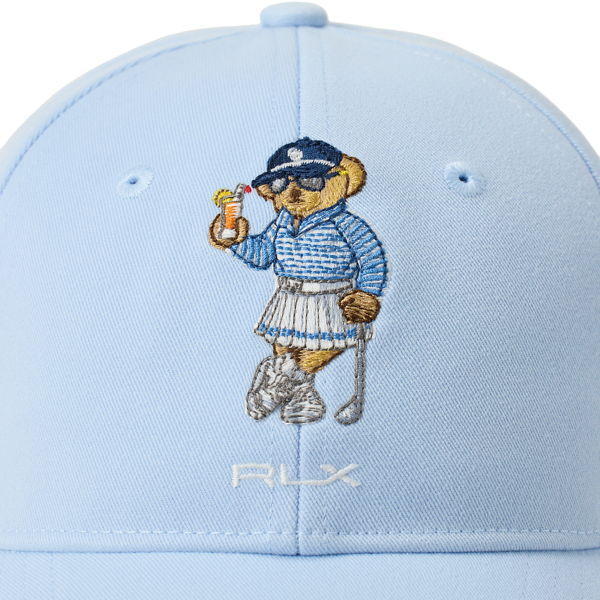 新品 Polo Ralph Lauren Logo Cotton 6 Panel Cap 水色 ポロ