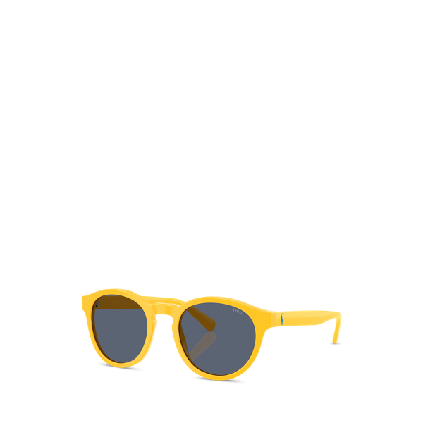 Ralph Lauren Color Shop Round Sunglasses In Shiny Yellow